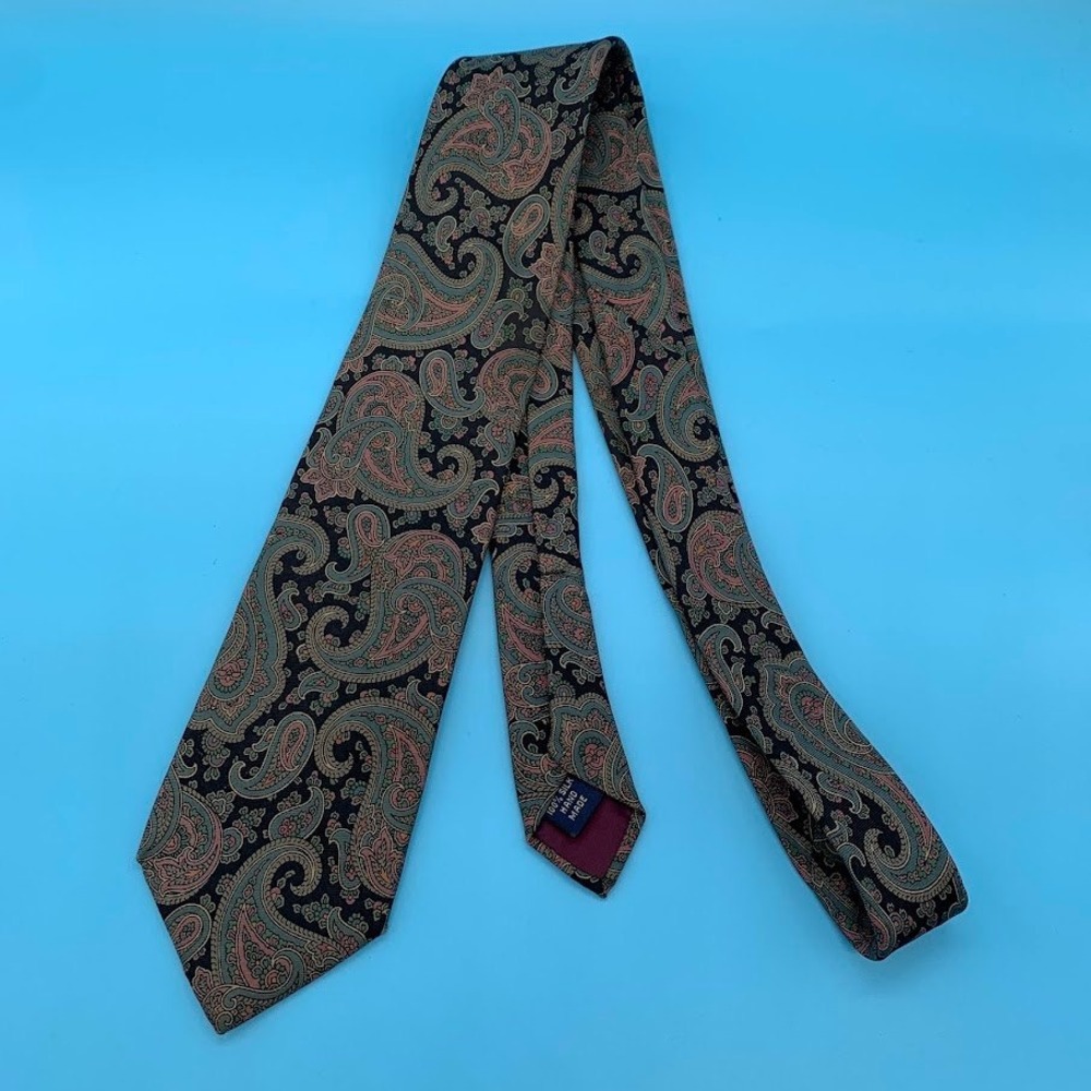 Vintage Fraser Thomson & Sons 100% Silk Paisley Artsy Men's Classic Neck Tie